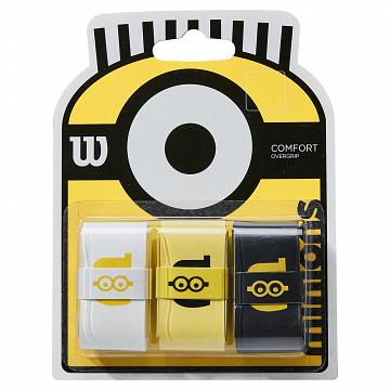Wilson Minions Overgrip 3-Pack Black / Yellow / White