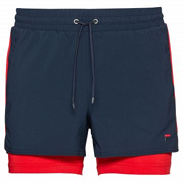 FILA Shorts Evie 3in Navy / Red