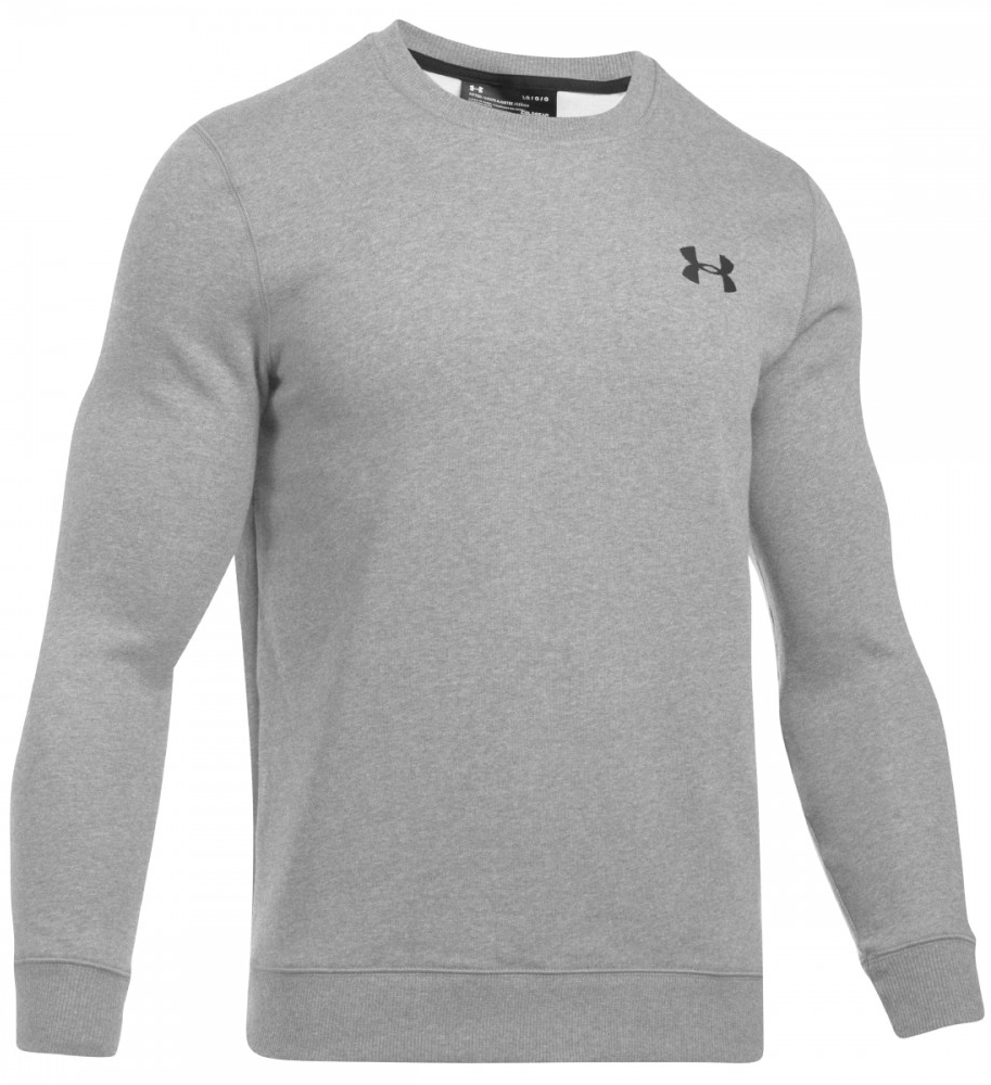 men's ua rival fleece solid fitted crew