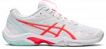 ASICS Gel-Blade 8 White / Sunrise Red