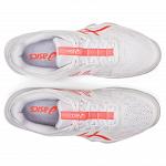 ASICS Gel-Blade 8 White / Sunrise Red