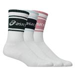 ASICS AEG Logo Crew Socks 3-Pack Dark Neptune / Midnight / Morganite