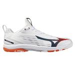 Mizuno Wave Drive Neo 4 White / Insignia Blue / Orange
