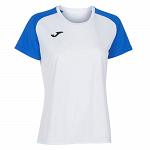 Joma Academy IV Woman SS Tee White / Royal Blue