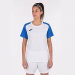 Joma Academy IV Woman SS Tee White / Royal Blue