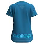 Pallap Technical Women's V-Neck T-Shirt Petrol Blue / Cyan Blue