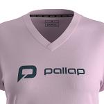 Pallap Women's V-Neck T-Shirt Clear Pink / Carbonium
