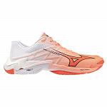 Mizuno Wave Lightning Elite Flamingo Coral / Lava Orange / White