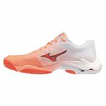 Mizuno Wave Lightning Elite Flamingo Coral / Lava Orange / White
