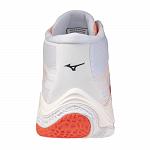 Mizuno Wave Lightning Elite Mid Flamingo Coral / Lava Orange / White
