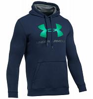 Under Armour Rival Fitted Graphic Hoodie Navy