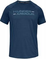 Under Armour MK1 Short Sleeve Wordmark Blue