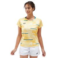 Yonex Ladies Crew Neck Club T-Shirt 0034 Soft Yellow