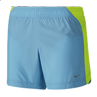 Mizuno Core Square 5.5 Shorts Blue Atoll / Safety Yellow