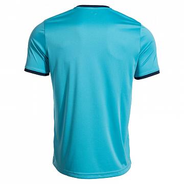 Joma Combi Premium SS Tee Fluorescent Turquoise / Navy Blue