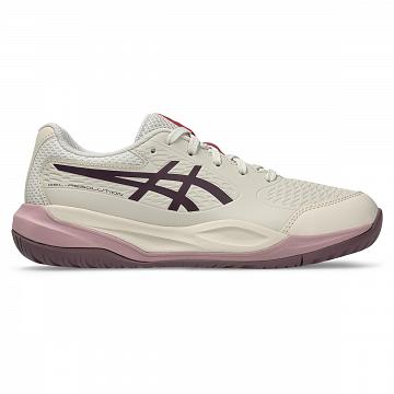 ASICS Gel-Resolution X GS Soft Oat / Dark Aubergine
