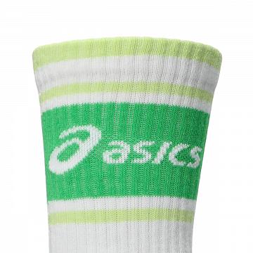 ASICS AEG Logo Crew Socks 3-Pack Illuminate Green / Aegean Blue / Bluebell