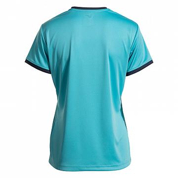 Joma Combi Premium Woman SS Tee Fluorescent Turquoise / Navy Blue