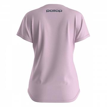 Pallap Women's V-Neck T-Shirt Clear Pink / Carbonium