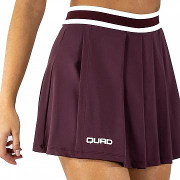 Quad Charm Skirt Burgundy