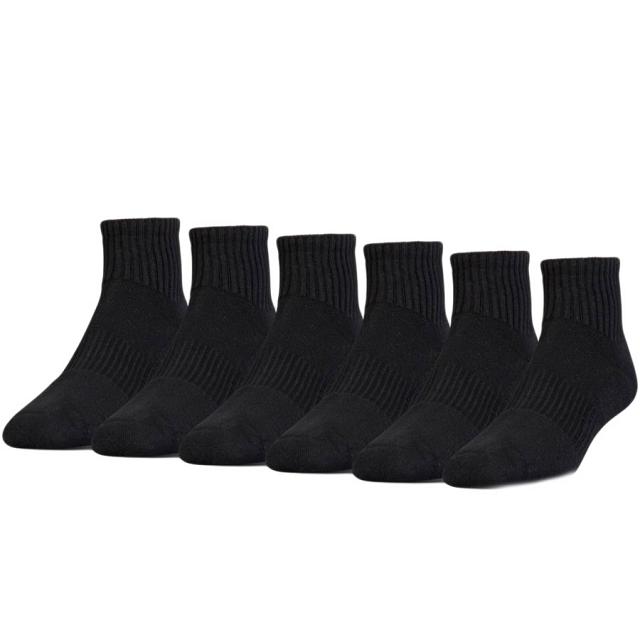 Under Armour Charged Cotton 2 Quater Black 6Pack