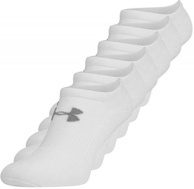 Under Armour Charged Cotton 2.0 NoShow White 6 Pack