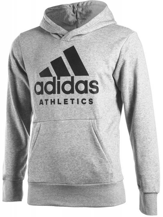 Adidas Sport ID Pullover Hoodie Branded Grey