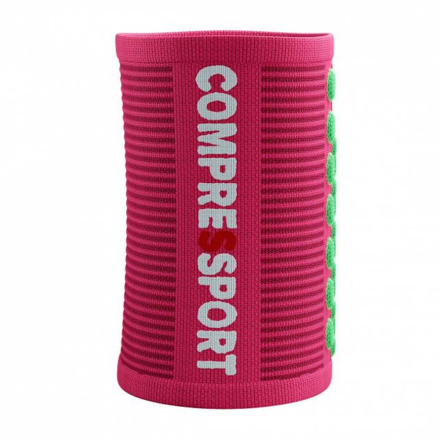 Compressport 3D Dots Sweatband Hot Pink / Summer Green