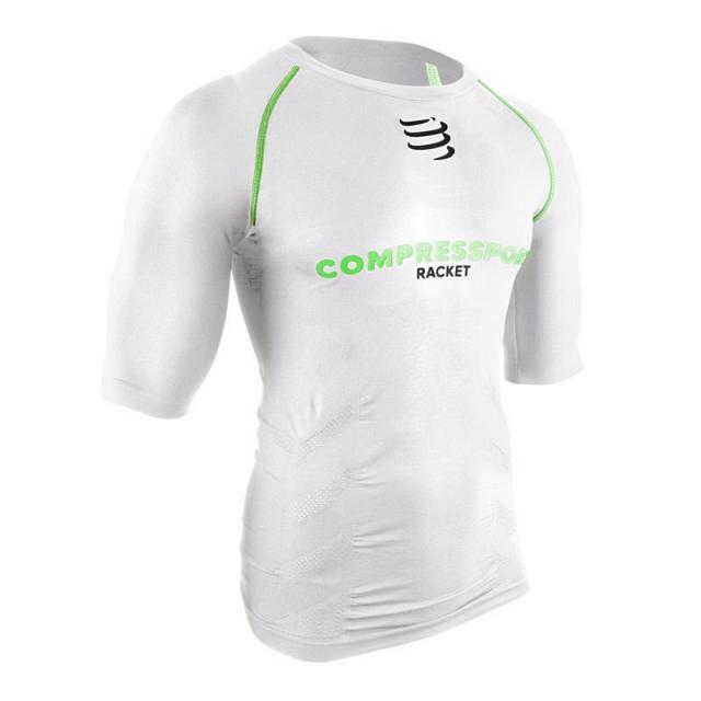 Compressport Racket T-Shirt SS White
