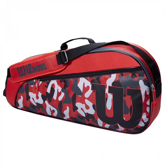 Wilson Junior 3 Pack Racketbag Red / Grey / Black
