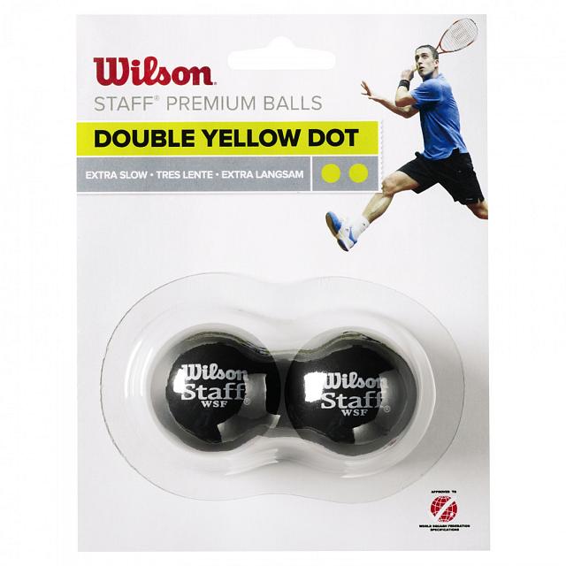 Wilson 2-Pack BALL 2 kropki żółte