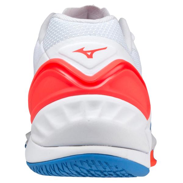 Mizuno Wave Stealth NEO White / Ignition Red / French Blue