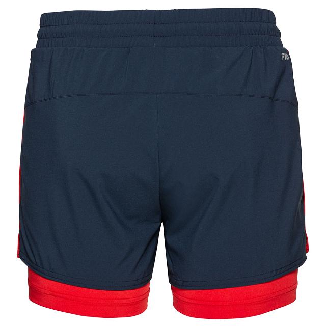 FILA Shorts Evie 3in Navy / Red