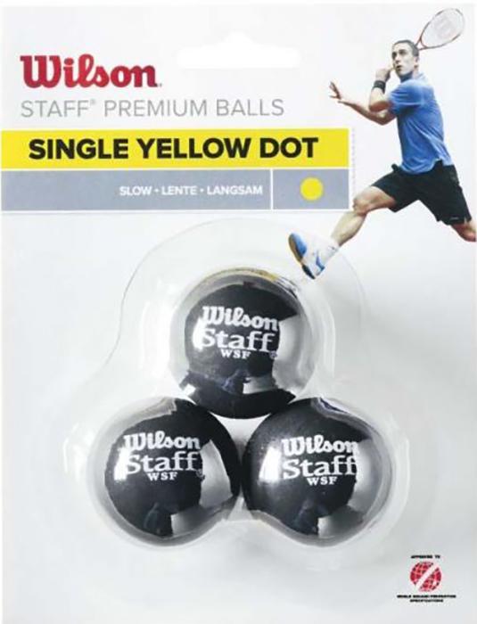 Wilson 3-Pack 1 kropka żółta