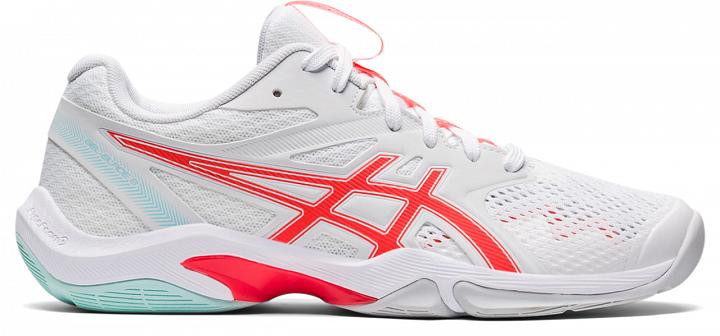 ASICS Gel-Blade 8 White / Sunrise Red