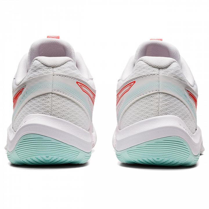 ASICS Gel-Blade 8 White / Sunrise Red