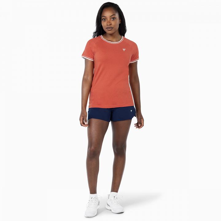 Tecnifibre Team Stretch Lady Tee Terracotta