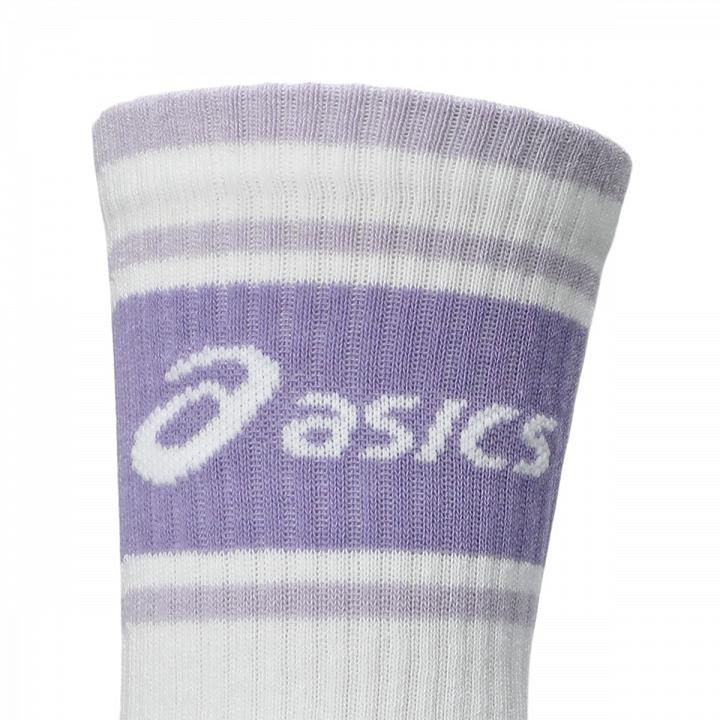 ASICS AEG Logo Crew Socks 3-Pack Illuminate Green / Aegean Blue / Bluebell