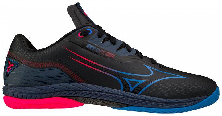 Mizuno Wave Drive Neo 3 Black / Peace Blue / Opera Red