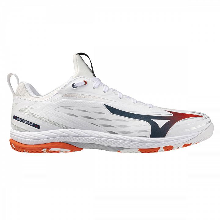 Mizuno Wave Drive Neo 4 White / Insignia Blue / Orange