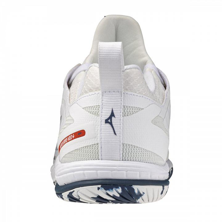 Mizuno Wave Drive Neo 4 White / Insignia Blue / Orange
