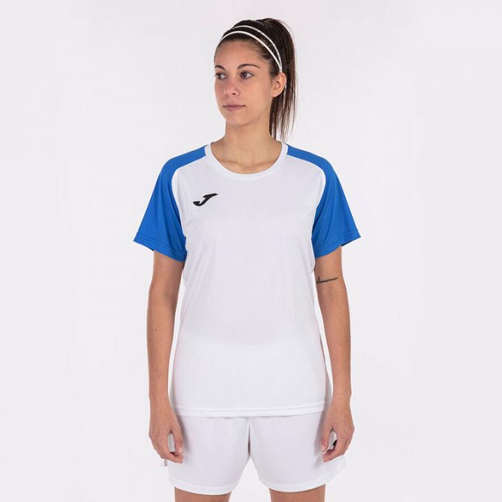 Joma Academy IV Woman SS Tee White / Royal Blue