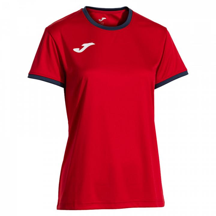 Joma Combi Premium Woman SS Tee Red / Navy Blue