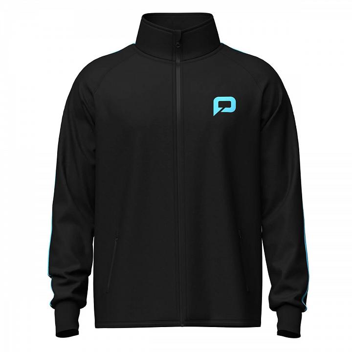 Pallap Full Zip Men's Jacket Black / Cyan Blue