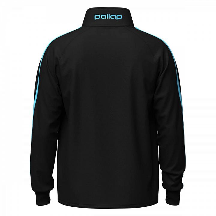 Pallap Full Zip Men's Jacket Black / Cyan Blue