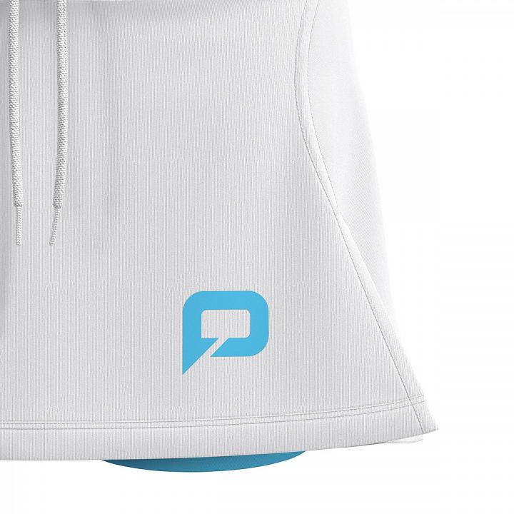 Pallap Women's Skort White / Cyan Blue