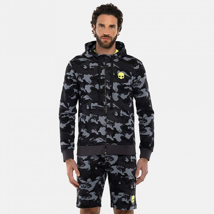 Hydrogen Urban Army FZ Hoodie Grey