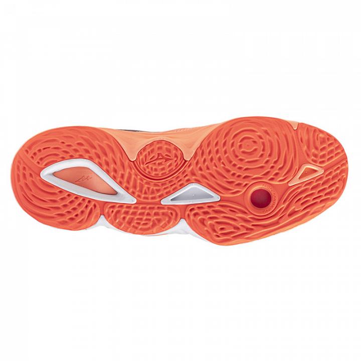 Mizuno Wave Momentum Elite Flamingo Coral / Lava Orange / White