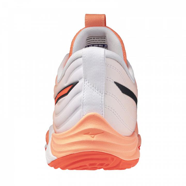 Mizuno Wave Momentum Elite Flamingo Coral / Lava Orange / White