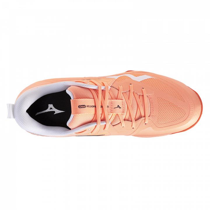 Mizuno Wave Momentum Pro Flamingo Coral / Carbon / White